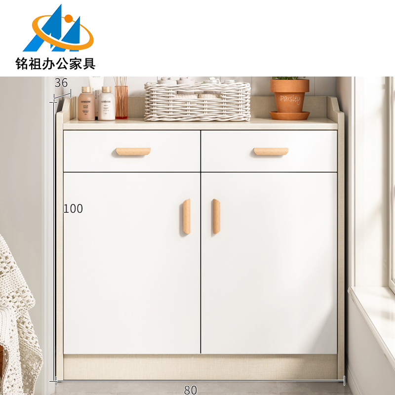 兩門兩斗木質(zhì)文件柜（護(hù)欄款）